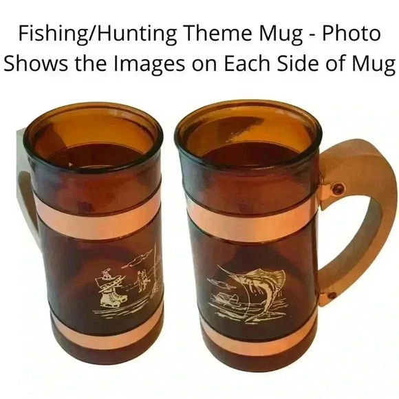 Siesta Ware Amber & Copper Theme Mugs Set of Four - Picture 5 of 10